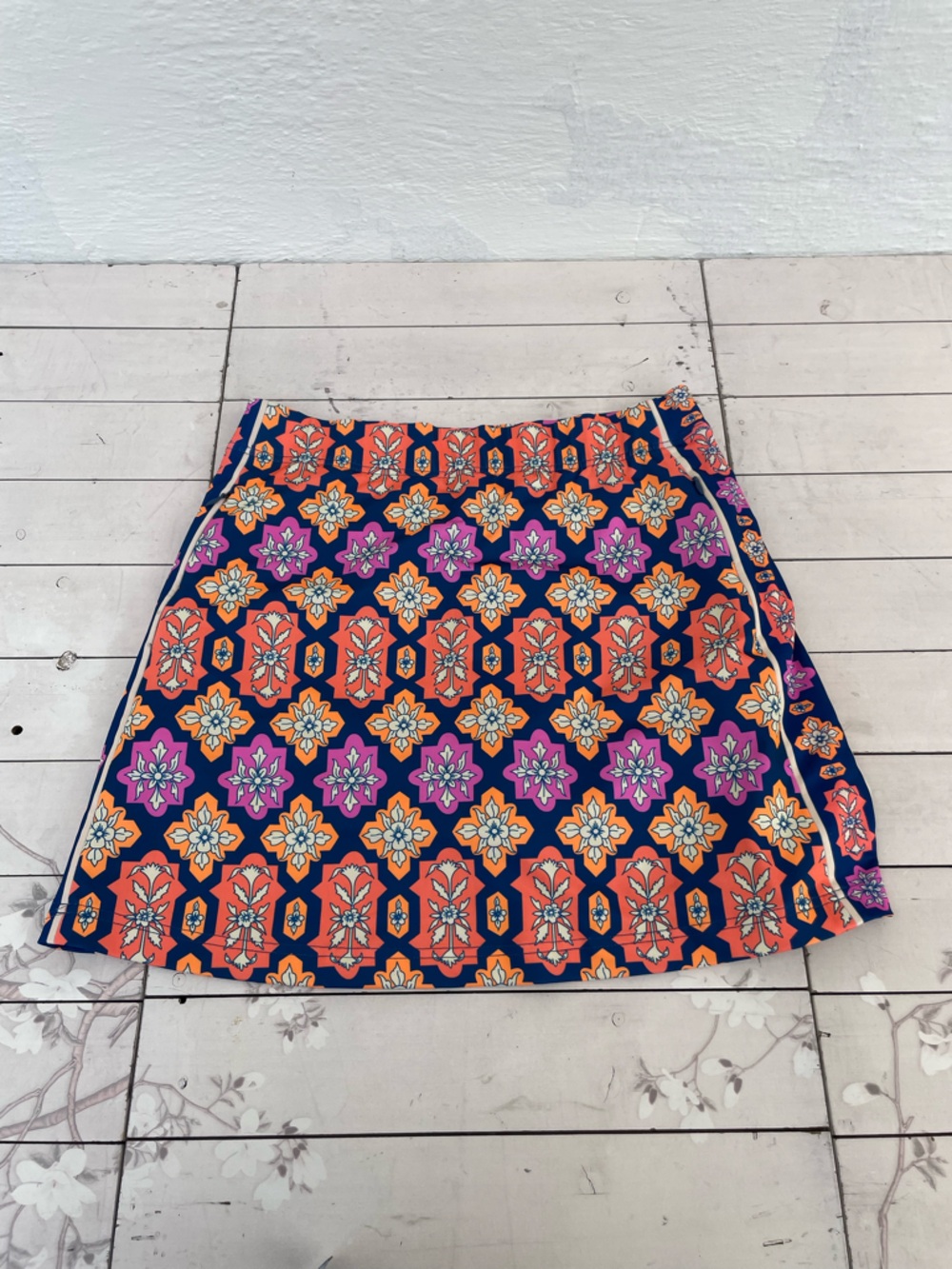 Gretchen Scott Designs Navy, Pink & Orange Print Women’s Shorts